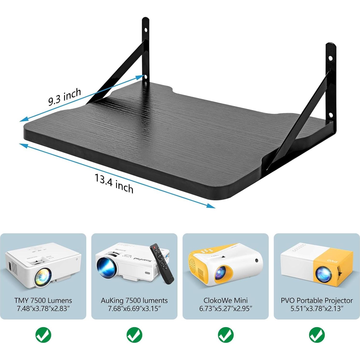 Estante Flotante para Proyector y Router BEARUT TYMDF