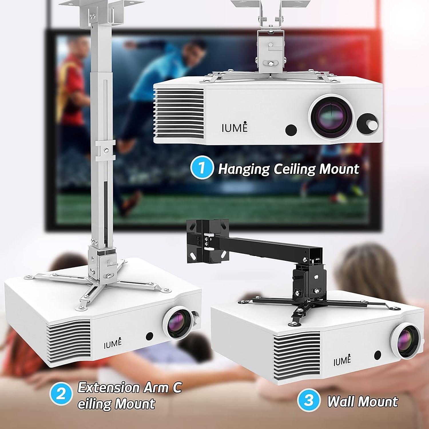 Soporte de Proyector IUMÉ Blanco Ajustable 20 kg Techo/Pared