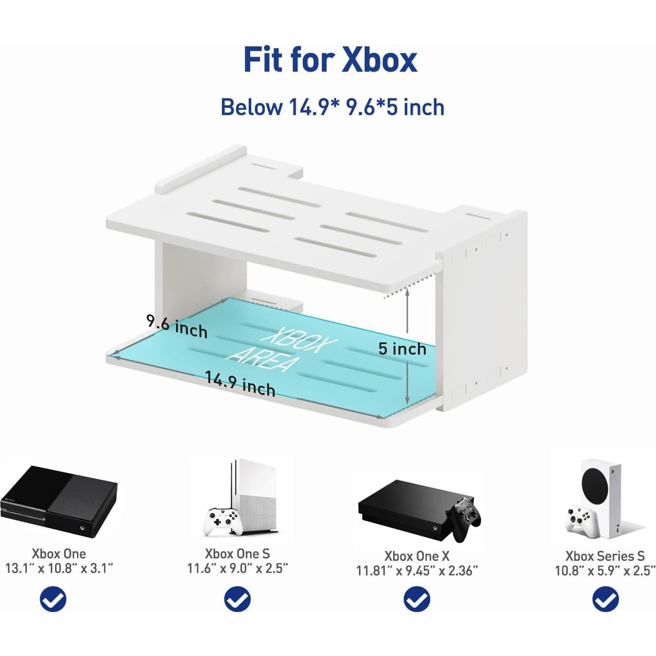 Estante Flotante para TV AREAJD, Soporte Pared Xbox Series S/X