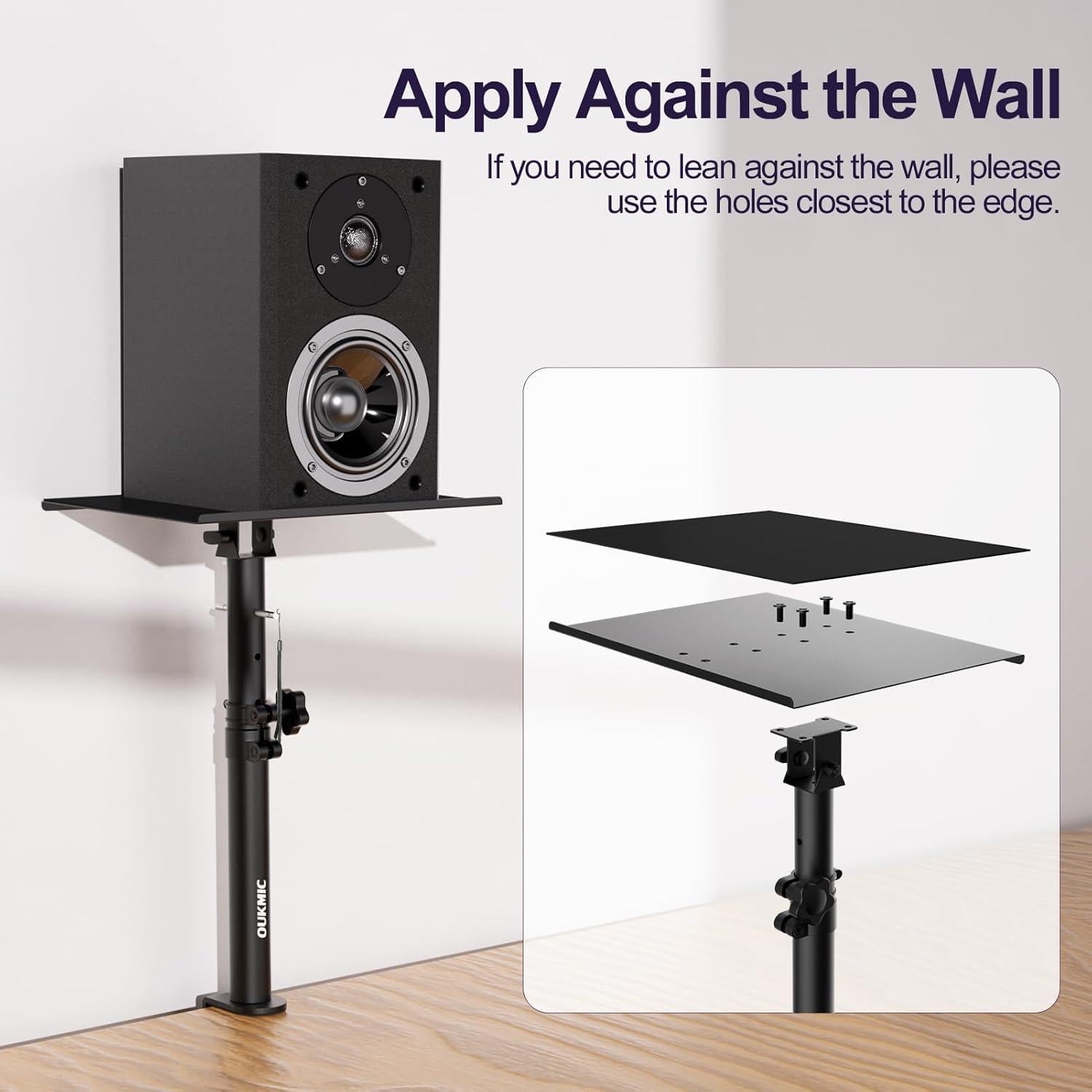 Soporte de Altavoz de Escritorio OUKMIC Ajustable 34-46 cm