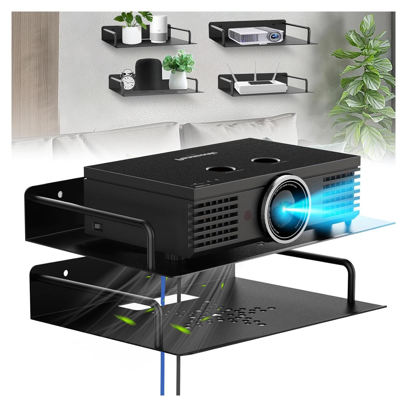 Estante Flotante AIYOTAR para Proyector y WiFi 2 Piezas