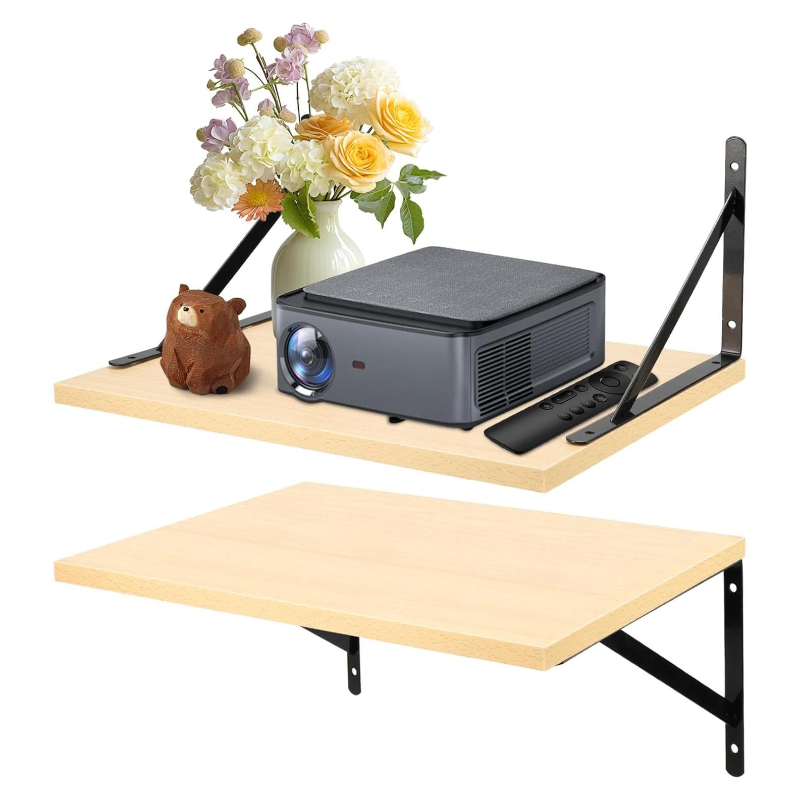 Estante Flotante para Proyector Wensdr - 2 Pcs 40x30cm