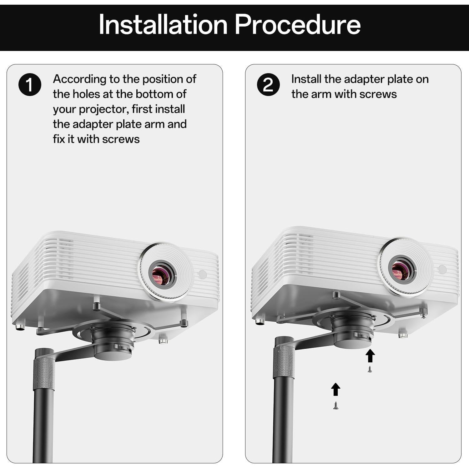 Placa Adaptadora Proyector Perfectisan Aluminio Múltiples Agujeros