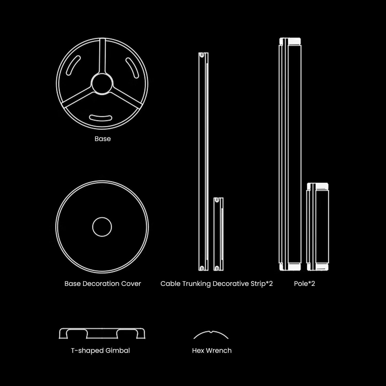 Soporte de Techo JMGO para Proyector N1S Ajustable 30/10 cm