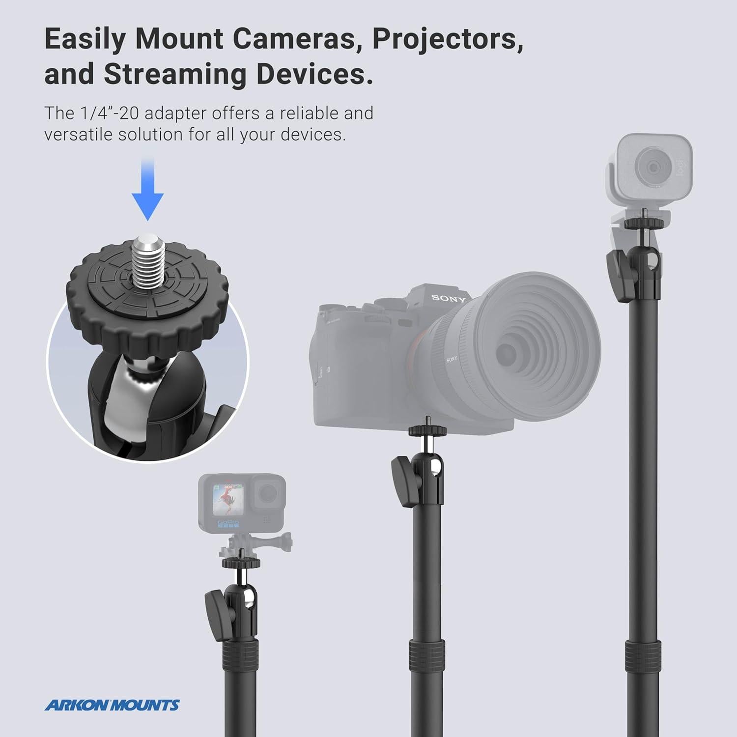 Soporte de Escritorio para Cámara ARKON HD829CAM Ajustable 73.66 cm