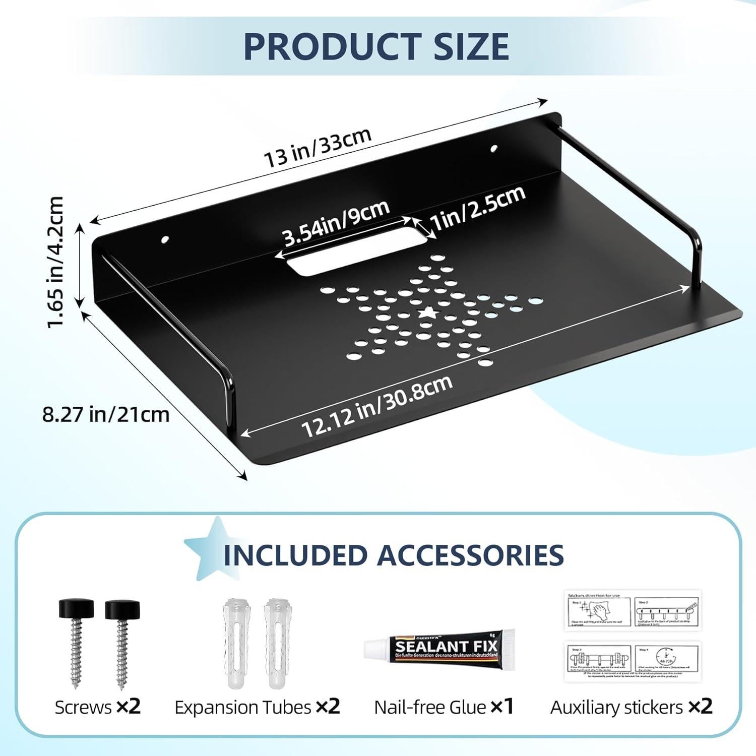 Estantes Flotantes MEEMENG para Proyector y Router Wifi - 2 Pcs