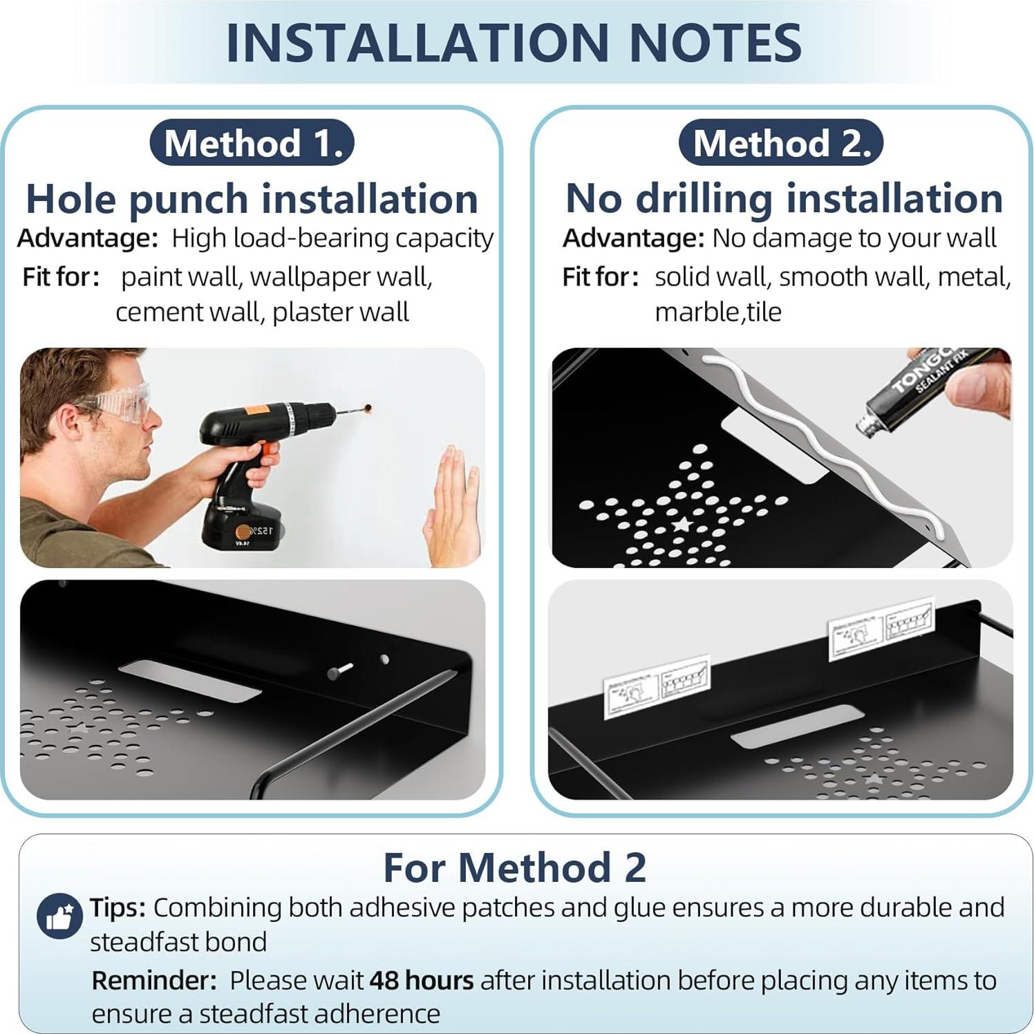 Estantes Flotantes MEEMENG para Proyector y Router Wifi - 2 Pcs