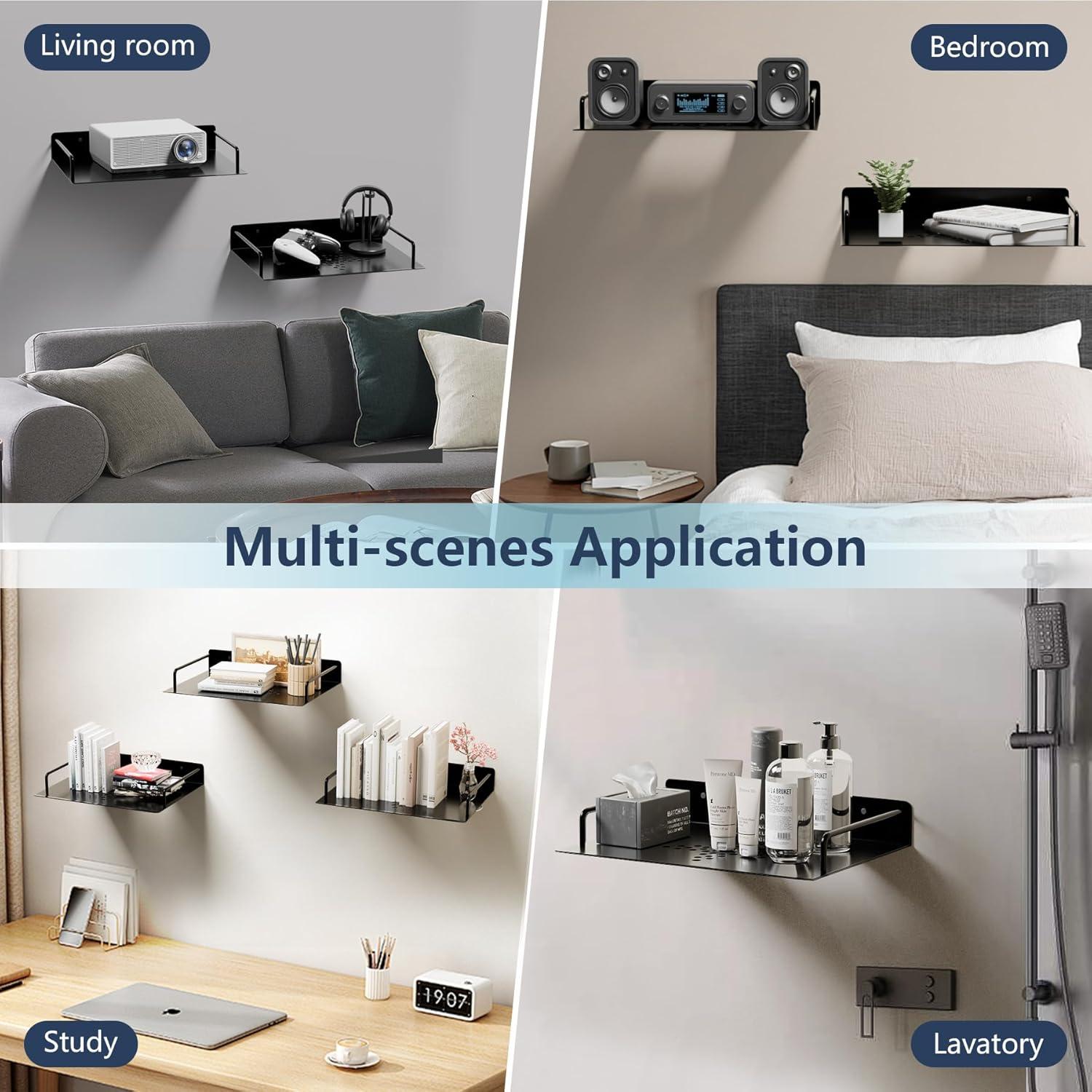 Estantes Flotantes MEEMENG para Proyector y Router Wifi - 2 Pcs