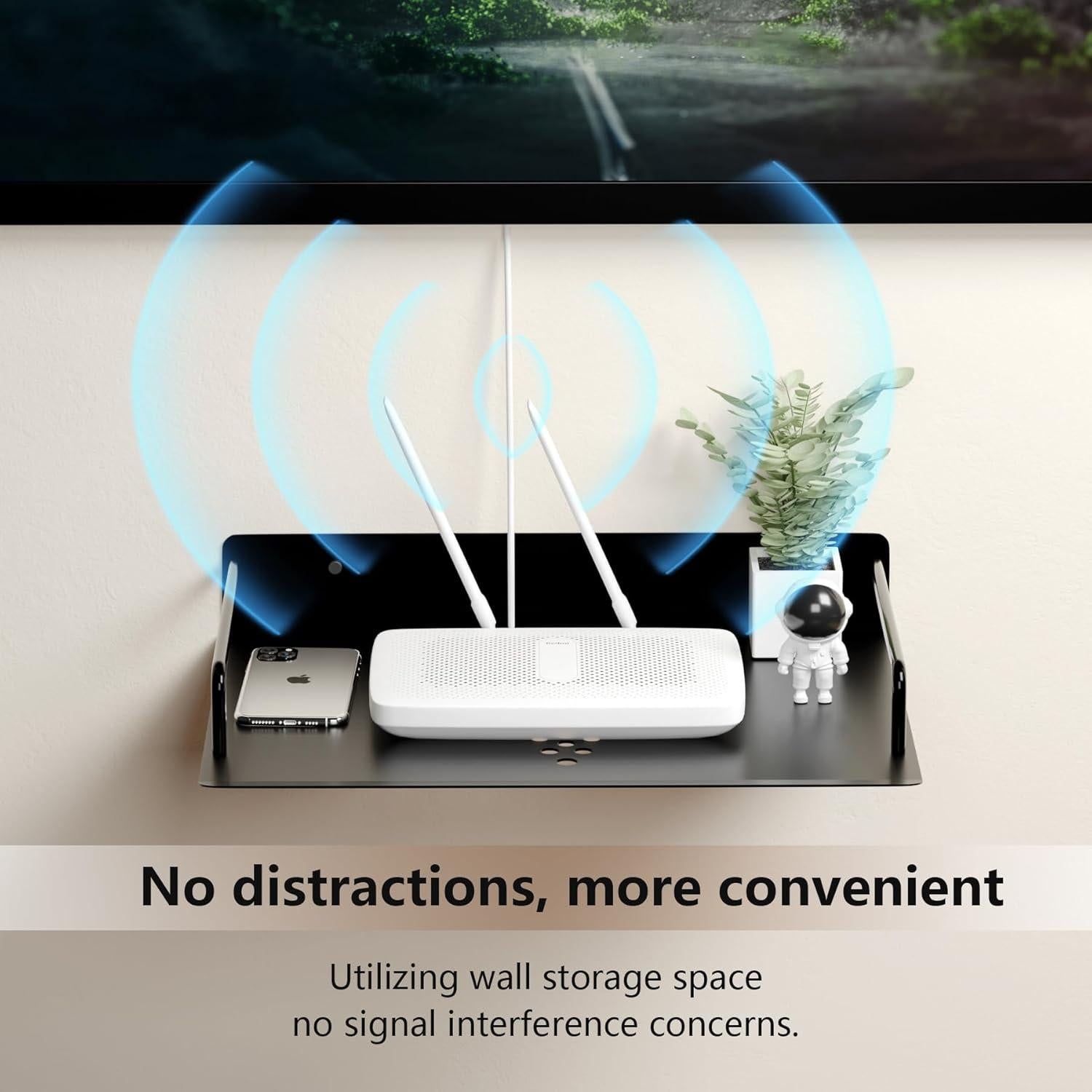 Estantes Flotantes MEEMENG para Proyector y Router Wifi - 2 Pcs