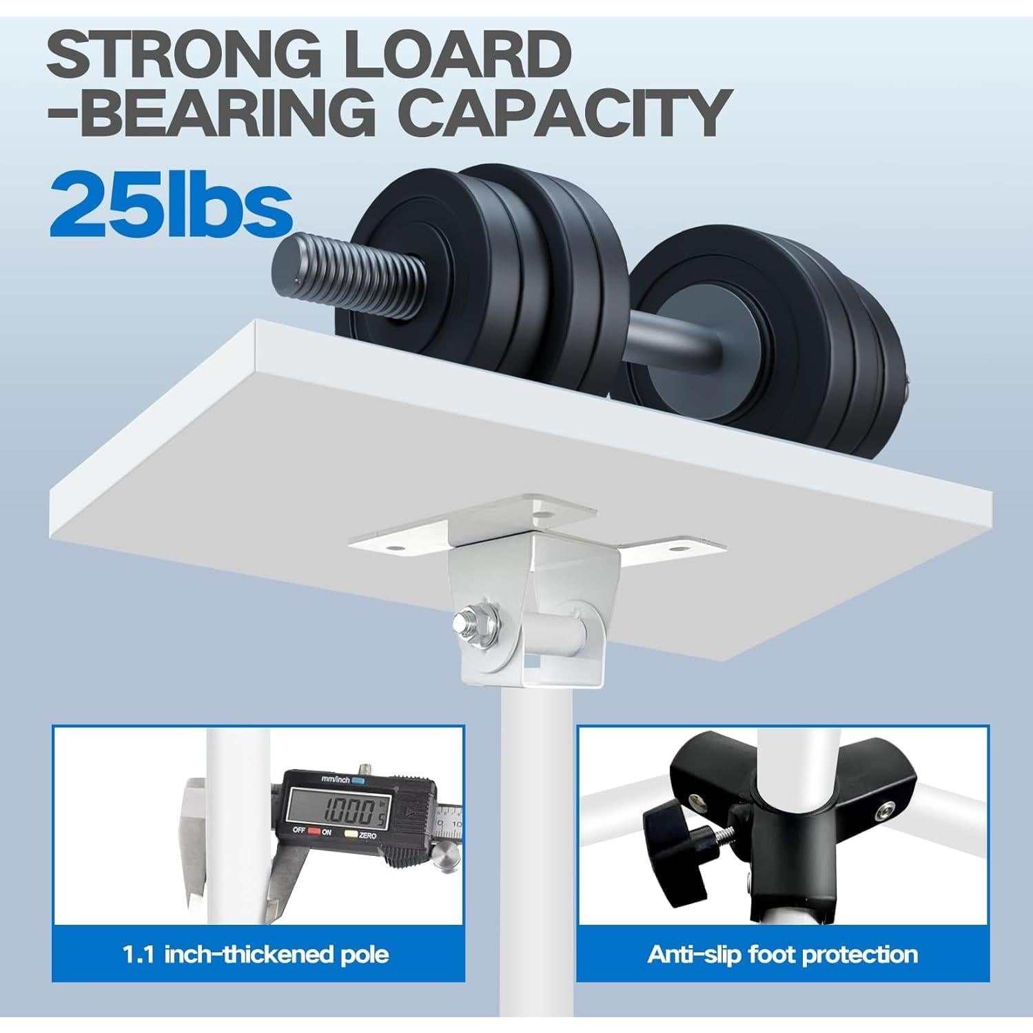 Soporte para proyector REHOSEUP ajustable 23-53 pulgadas blanco