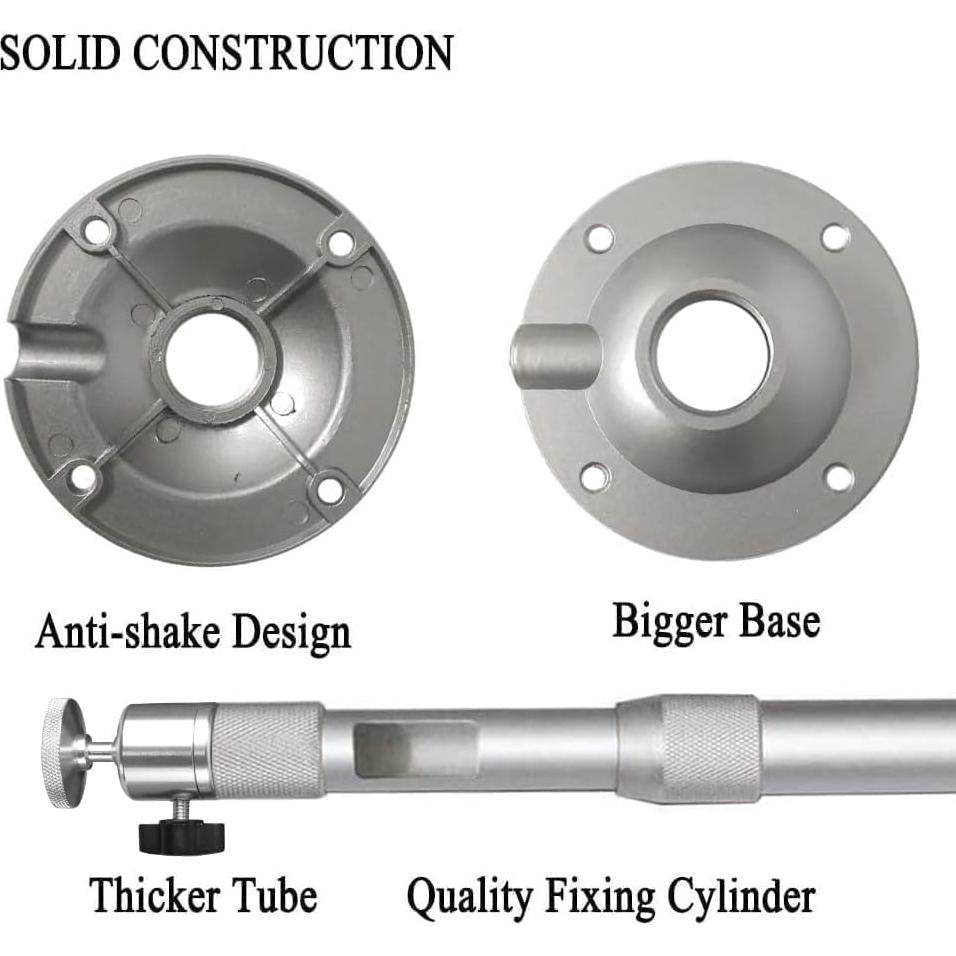 Soporte de Proyector 2-Be-Best Ajustable Techo/Pared Plata 31-45cm