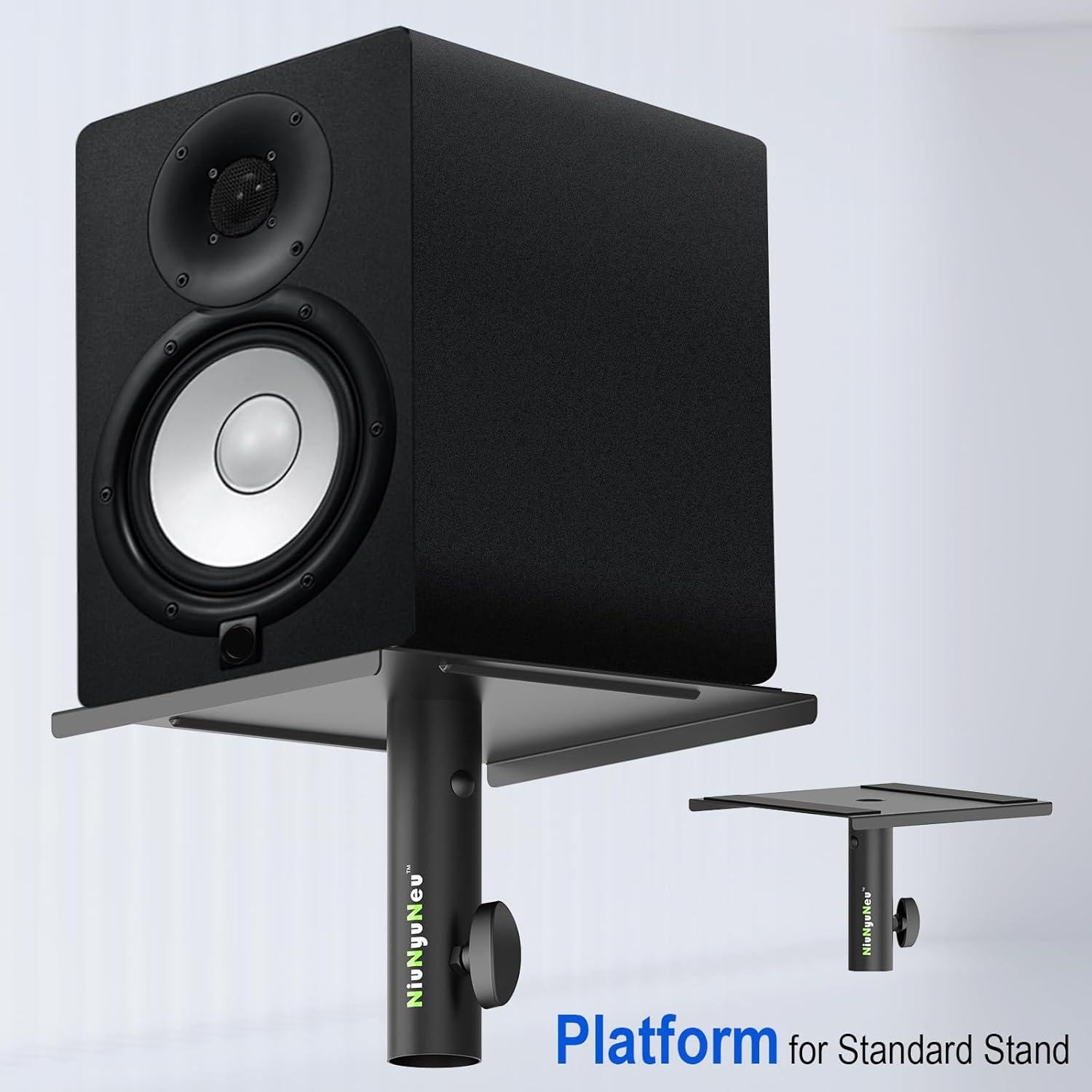 Placas de Montaje NiuNyuNeu para Soportes de Altavoces 2 Unidades