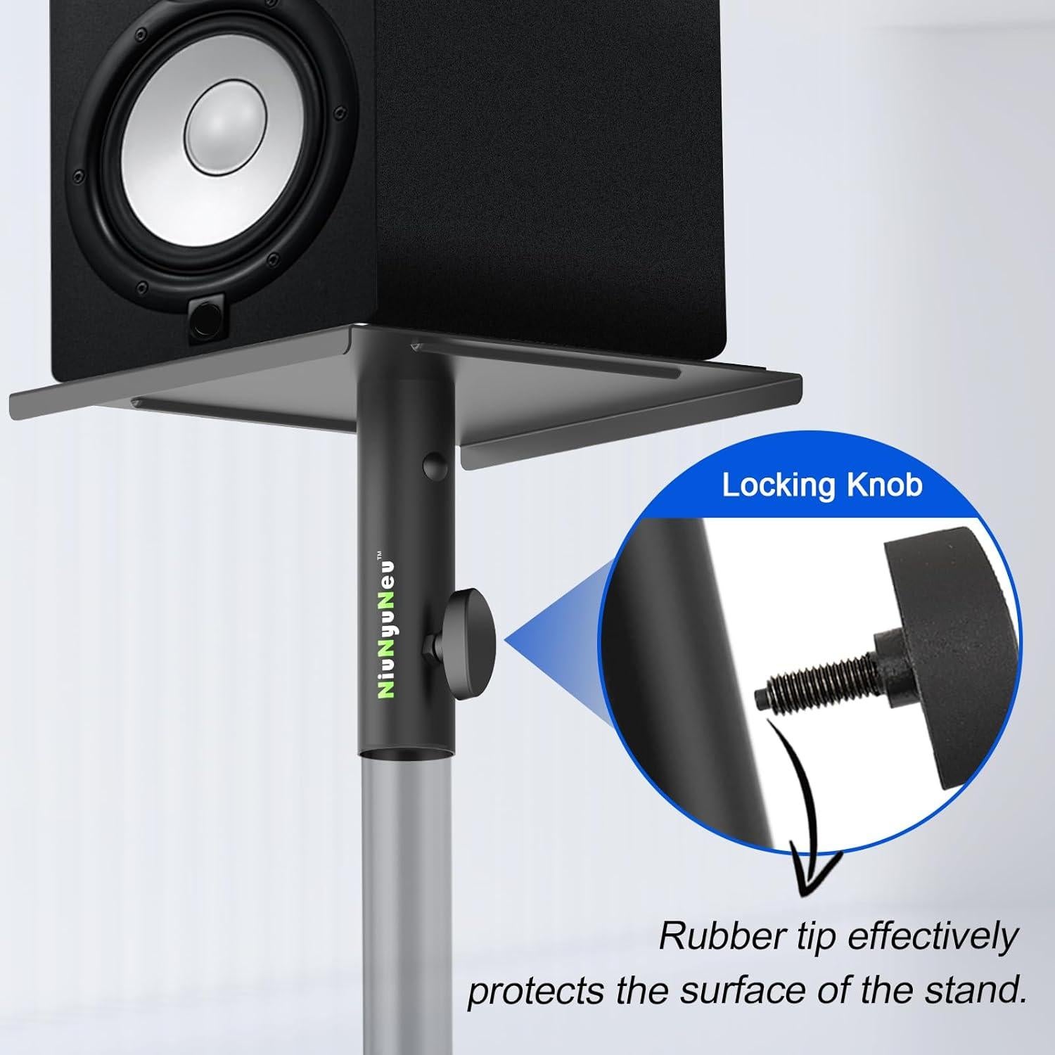 Placas de Montaje NiuNyuNeu para Soportes de Altavoces 2 Unidades