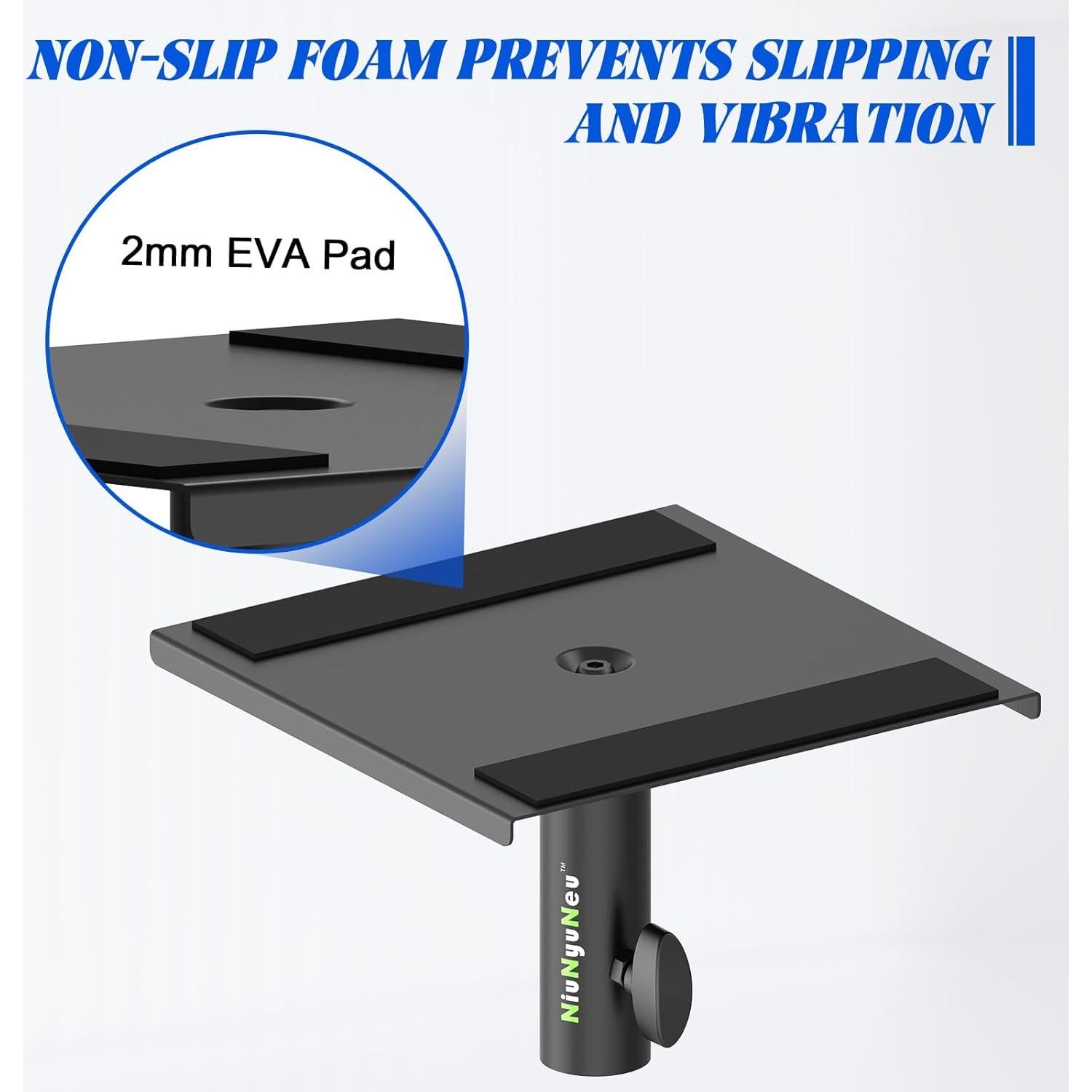 Placas de Montaje NiuNyuNeu para Soportes de Altavoces 2 Unidades