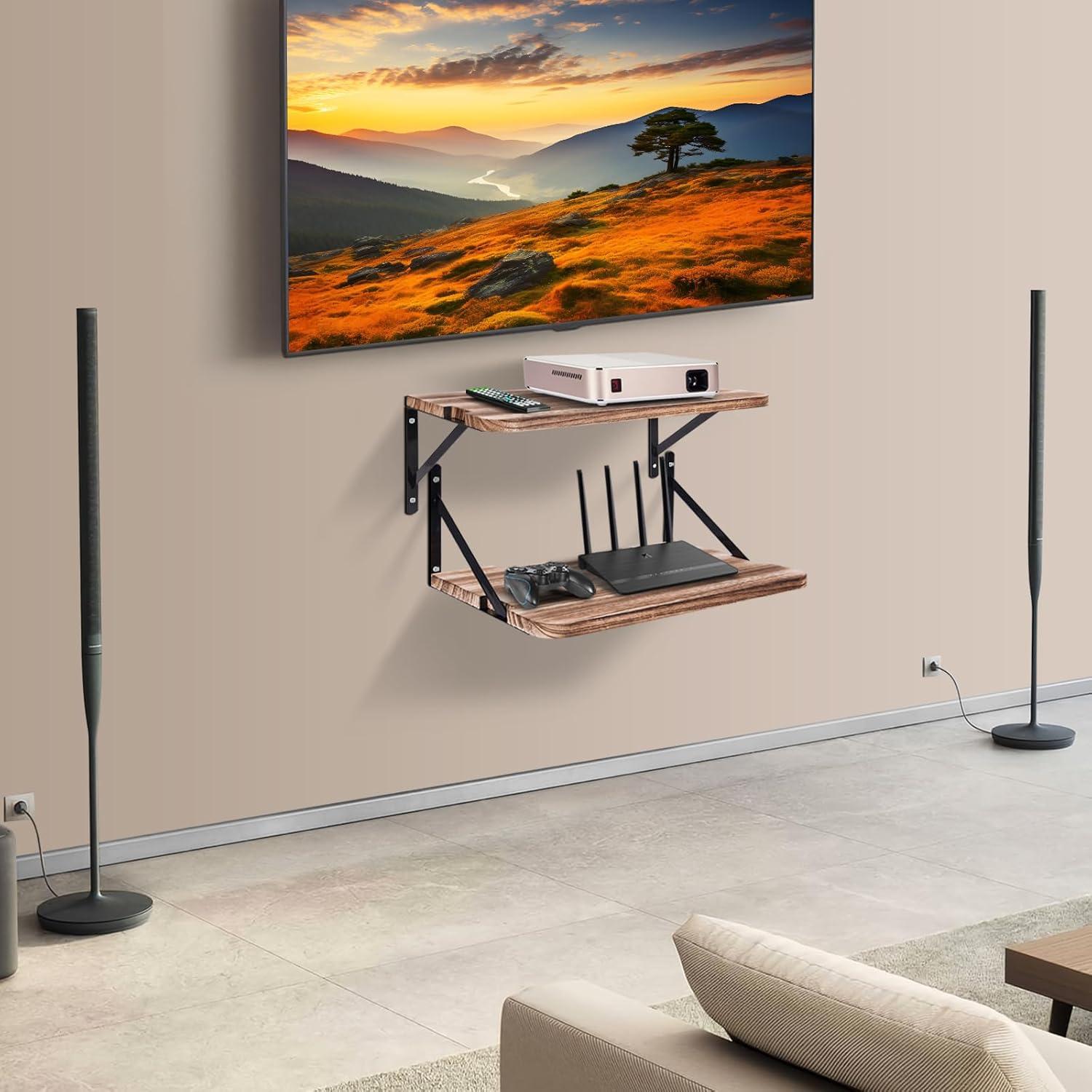 Estante Flotante BEARUT para Proyector y Router 16x11 cm