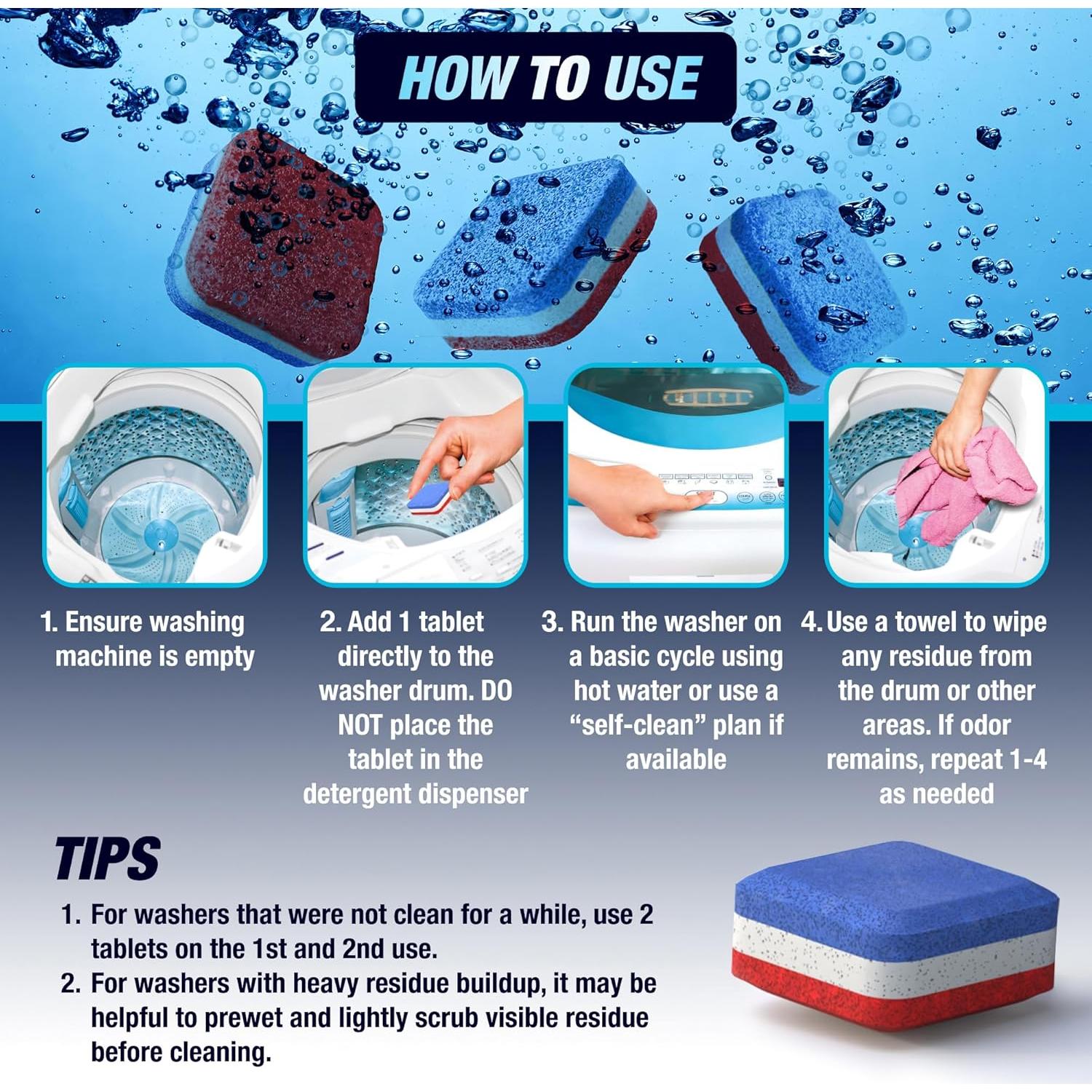 Tabletas Limpiadoras Shimmerix 48 Unidades para Lavadora y Lavavajillas