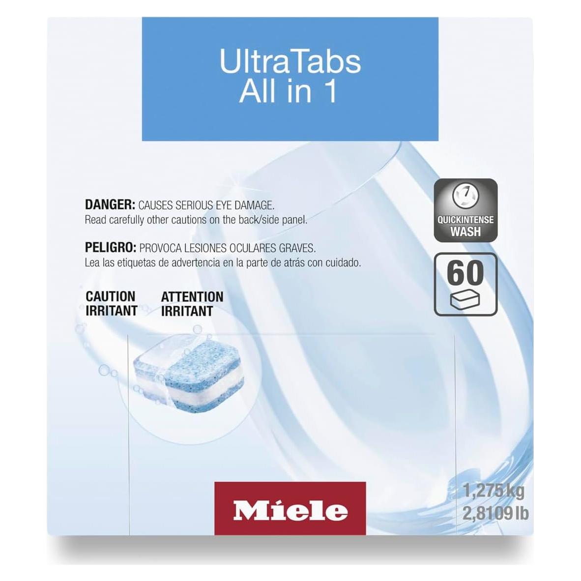 Tabletas para Lavavajillas Miele UltraTab Todo en 1 - 60 Unidades