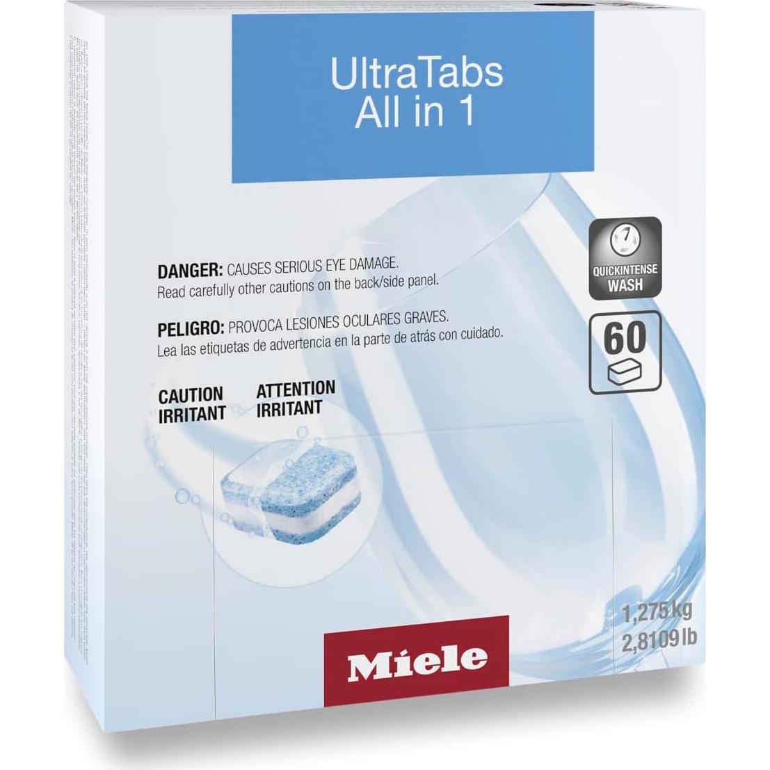 Tabletas para Lavavajillas Miele UltraTab Todo en 1 - 60 Unidades