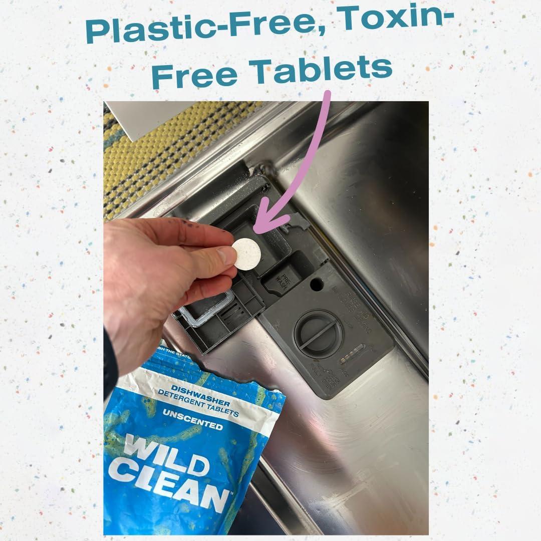 Tabletas de detergente para lavavajillas Wild Clean - Ecológicas 30 unidades
