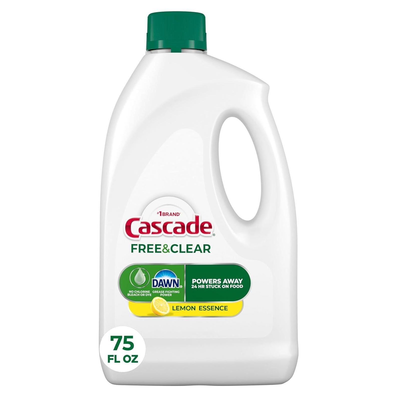 Detergente Líquido en Gel Cascade Libre y Claro 2.12L