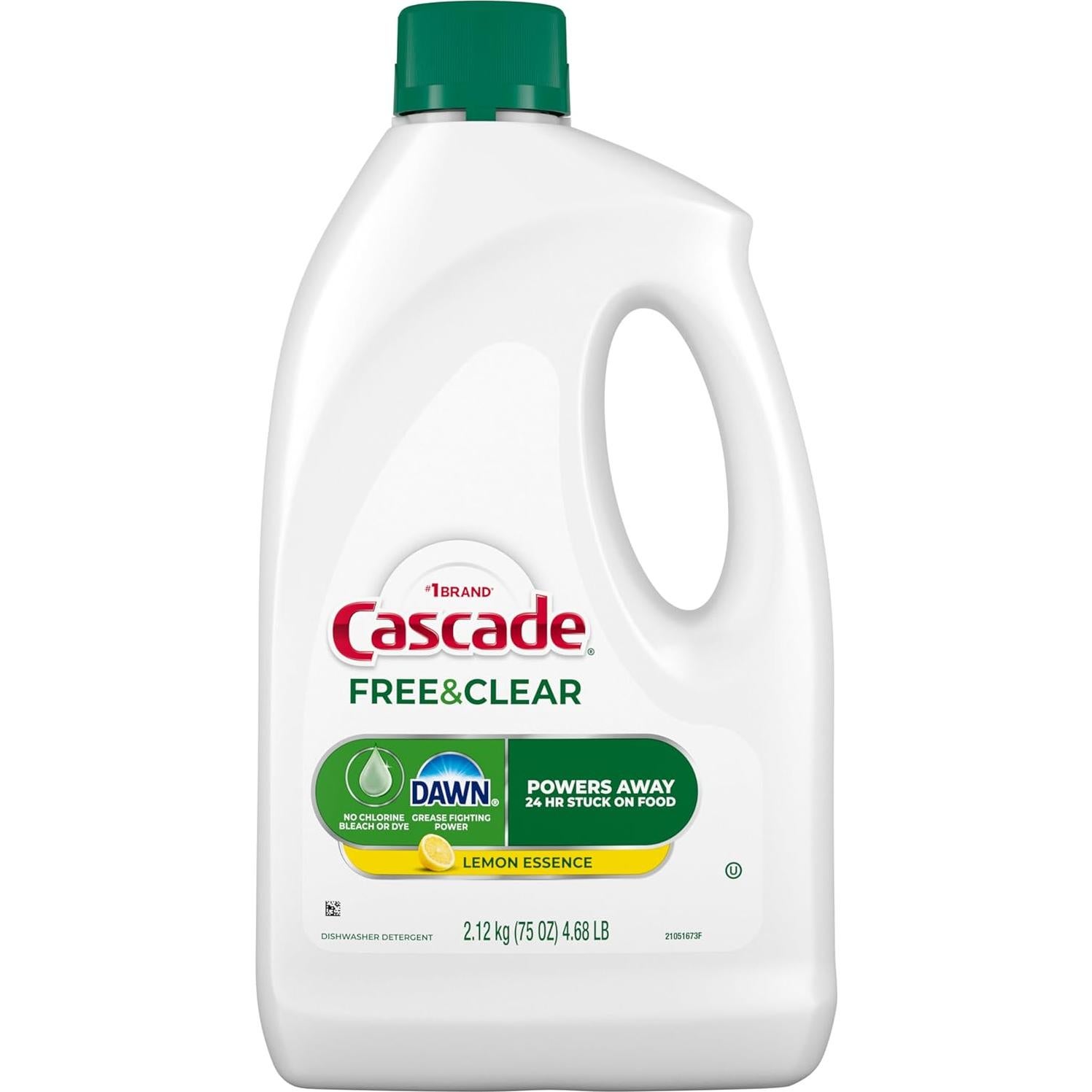 Detergente Líquido en Gel Cascade Libre y Claro 2.12L