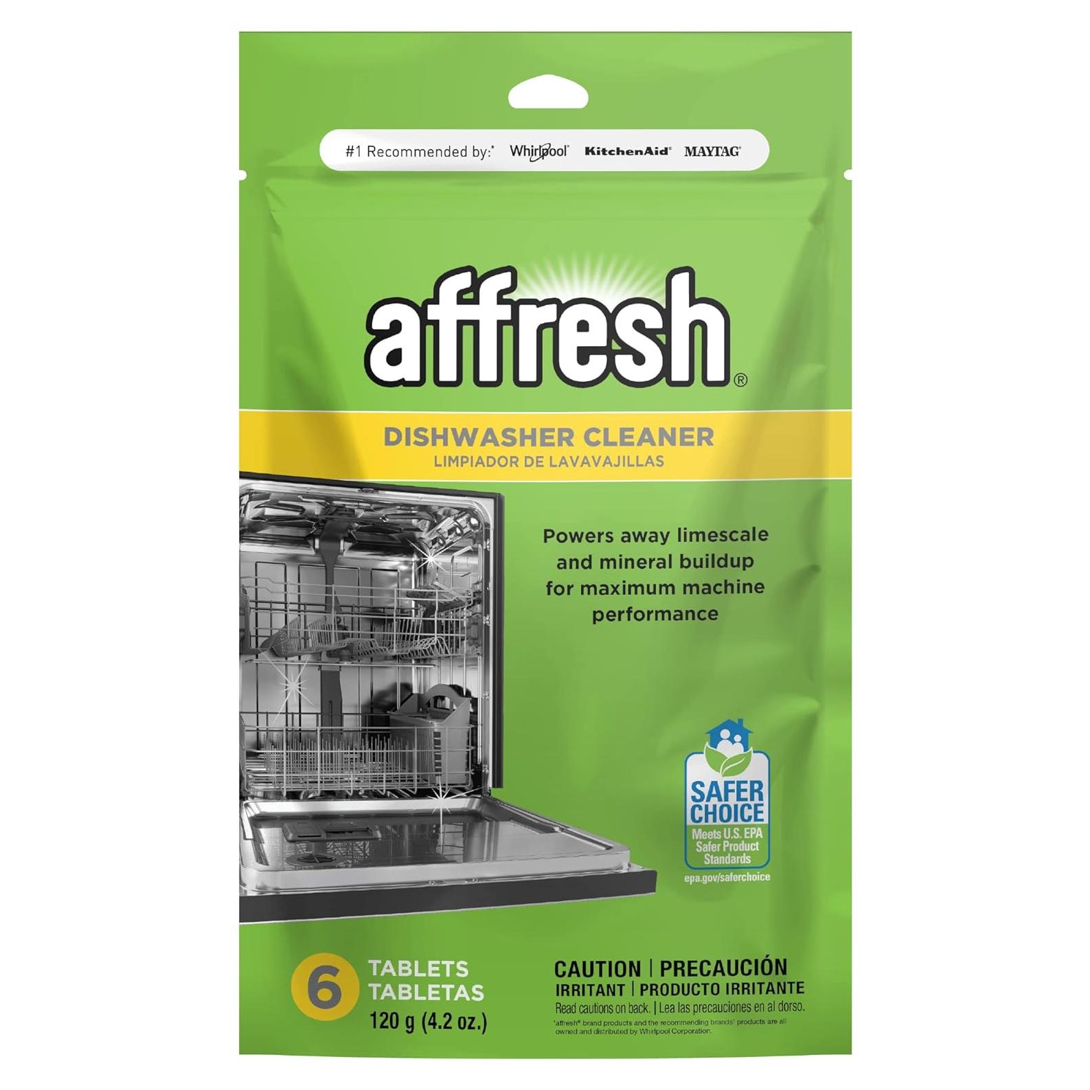 Limpiador de Lavavajillas Affresh W10282479 - 6 Tabletas