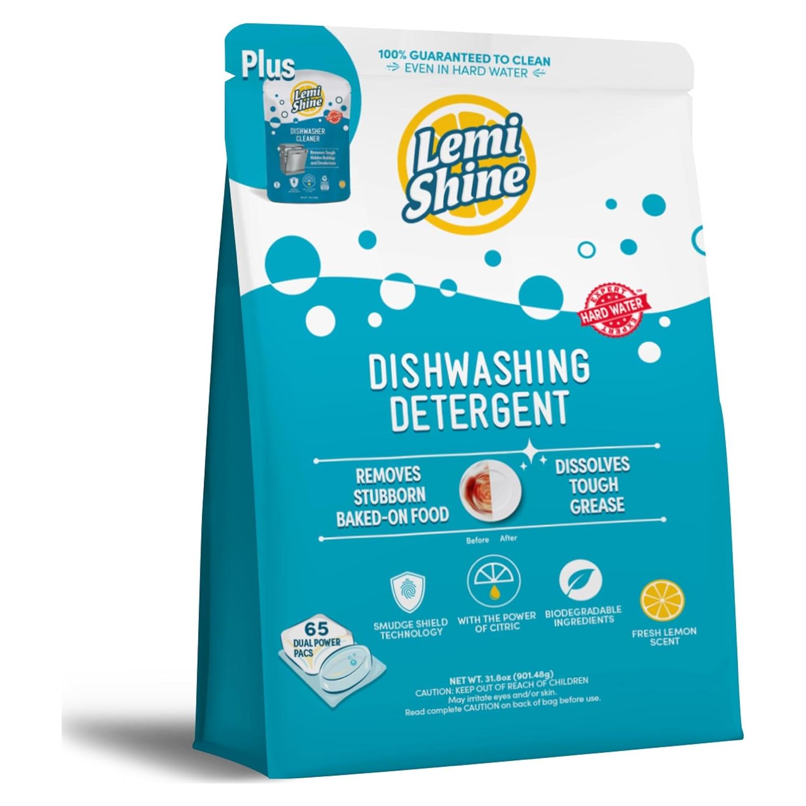 Cápsulas de Detergente Lemi Shine 65 Unidades Ecológicas