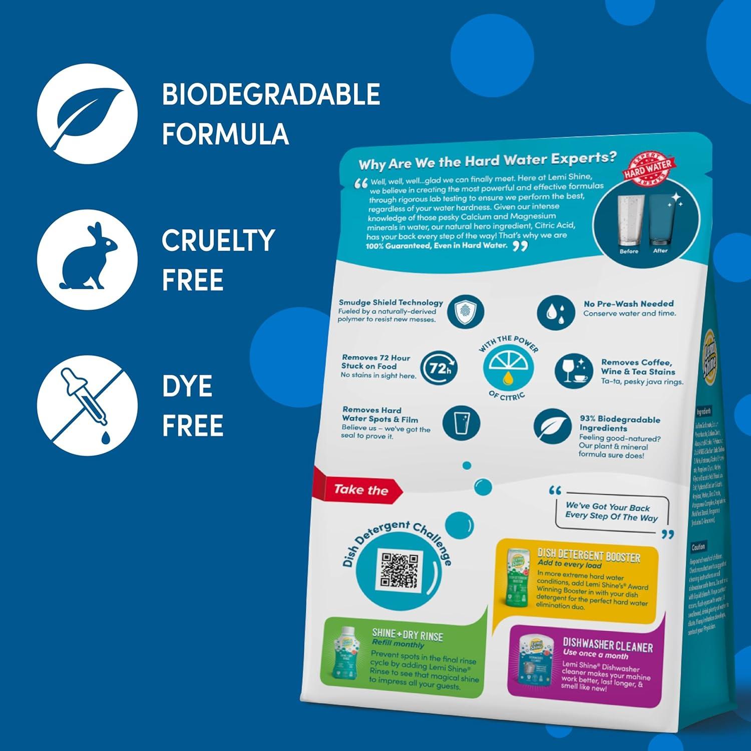 Cápsulas de Detergente Lemi Shine 65 Unidades Ecológicas