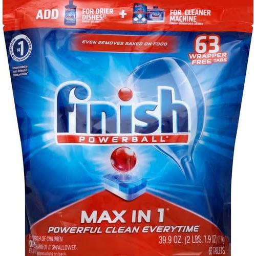 Detergente para Lavavajillas Finish Classic 60 Tabletas Powerball