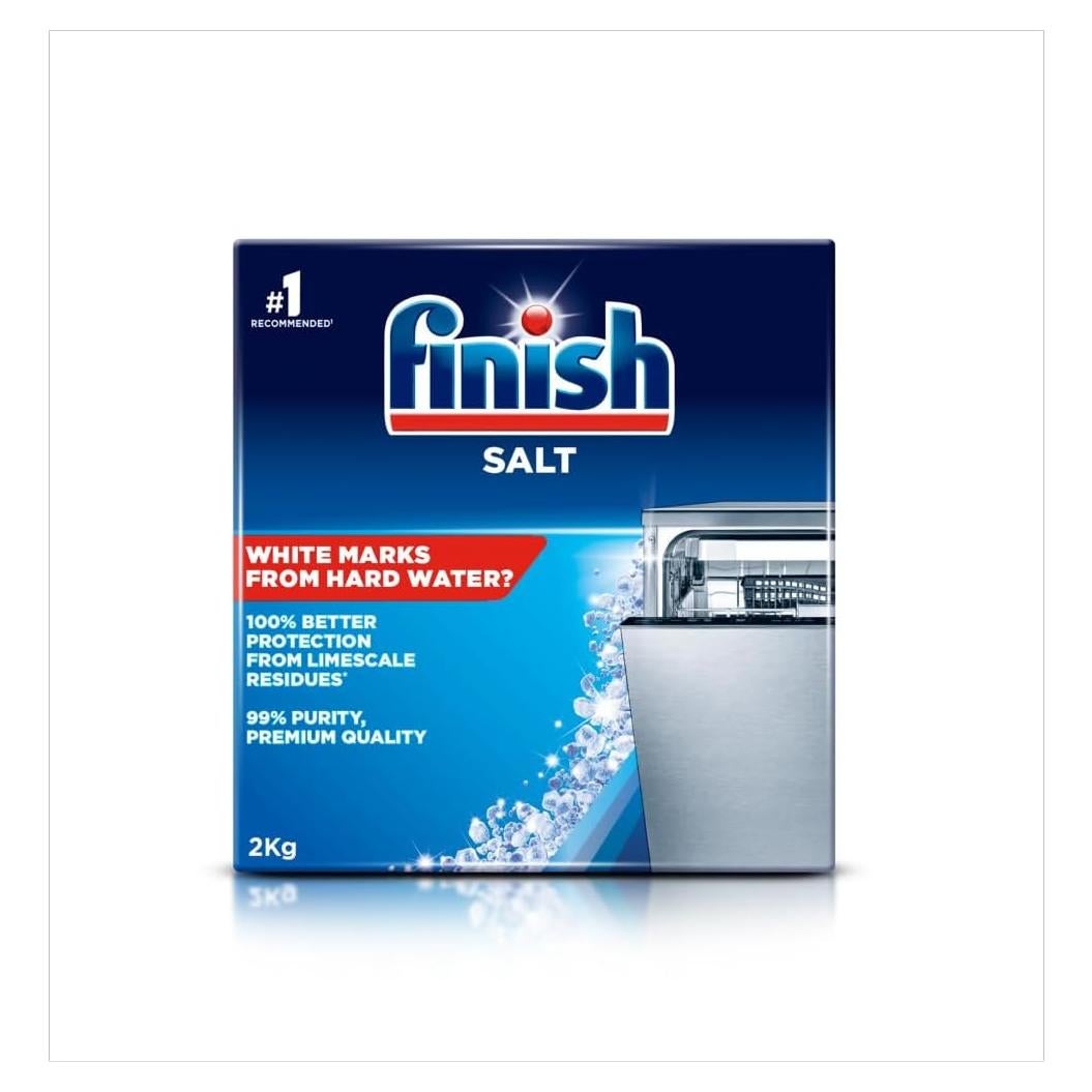 Sal para Lavavajillas Finish 2 kg - Previene Manchas y Cal