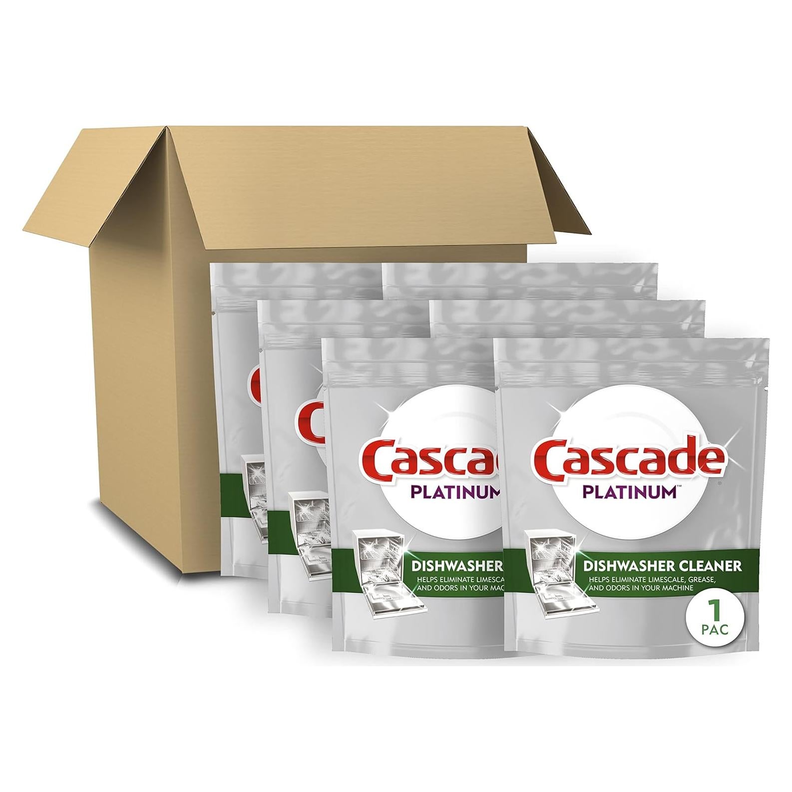 Limpiador de Lavavajillas Cascade Platinum - 6 Unidades