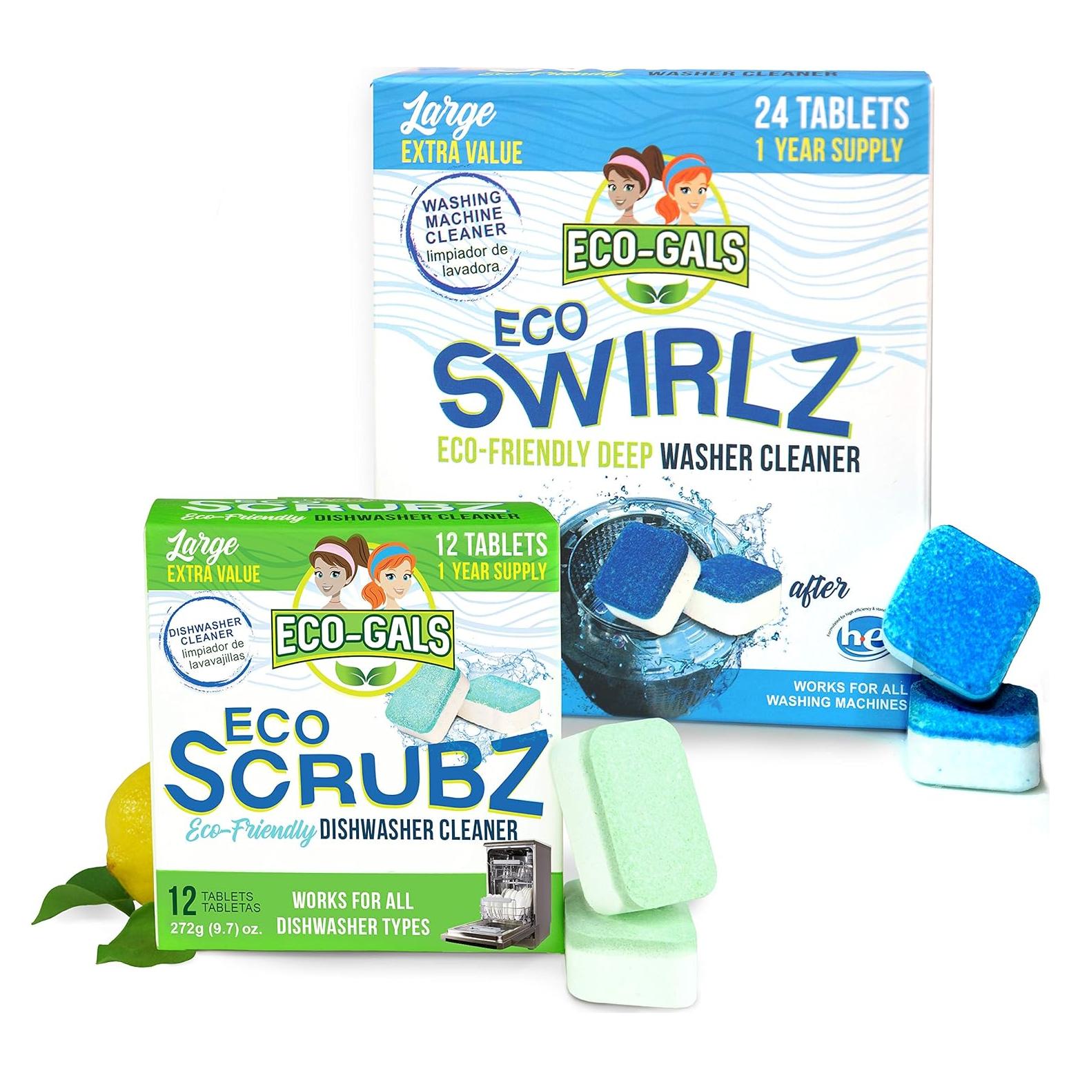 Limpiador Biodegradable para Lavadora y Lavavajillas Swirlz & Scrubz
