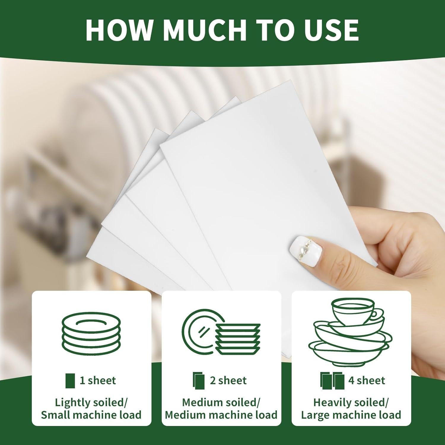 Hojas de detergente para lavavajillas YUCO 100 cargas Limón