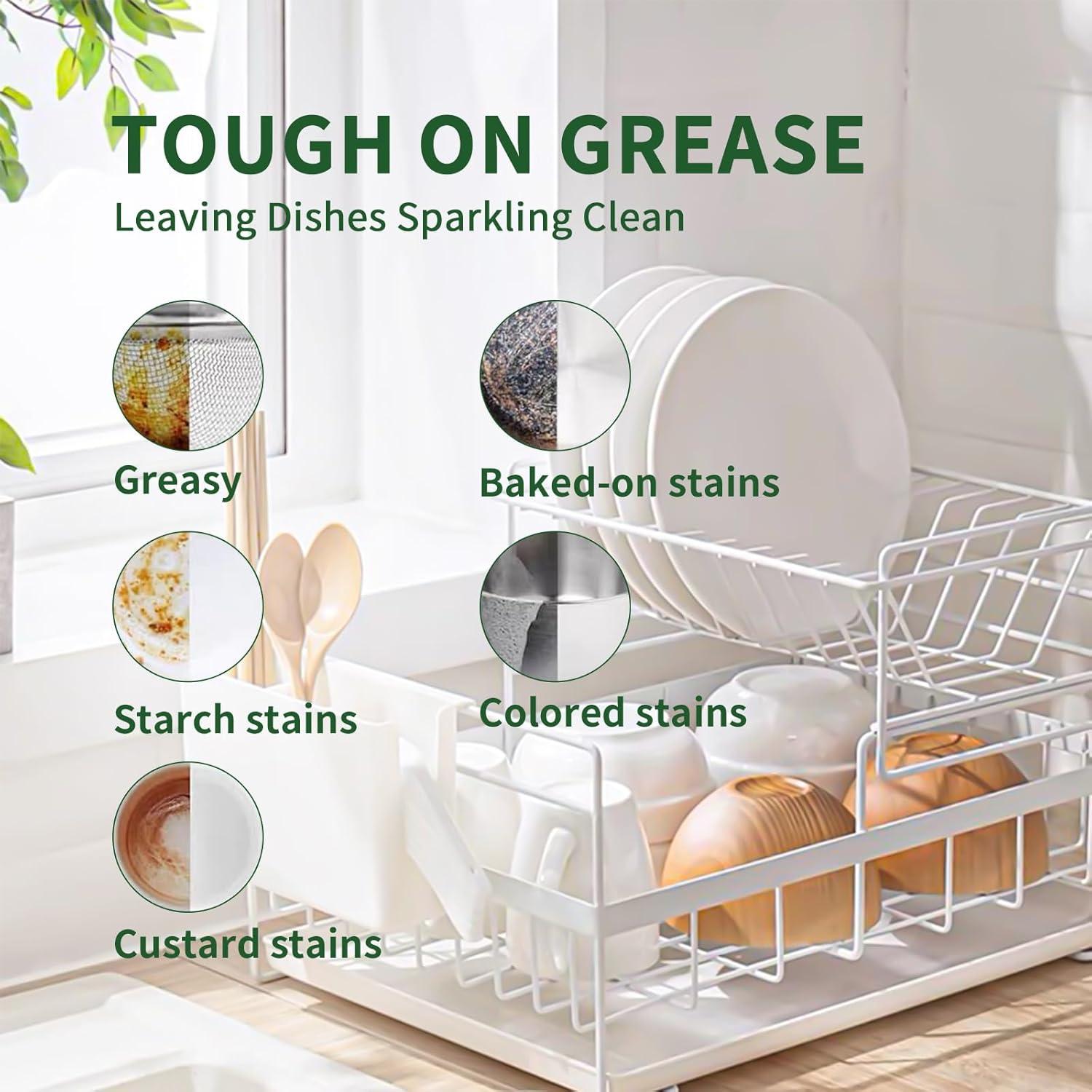 Hojas de detergente para lavavajillas YUCO 100 cargas Limón