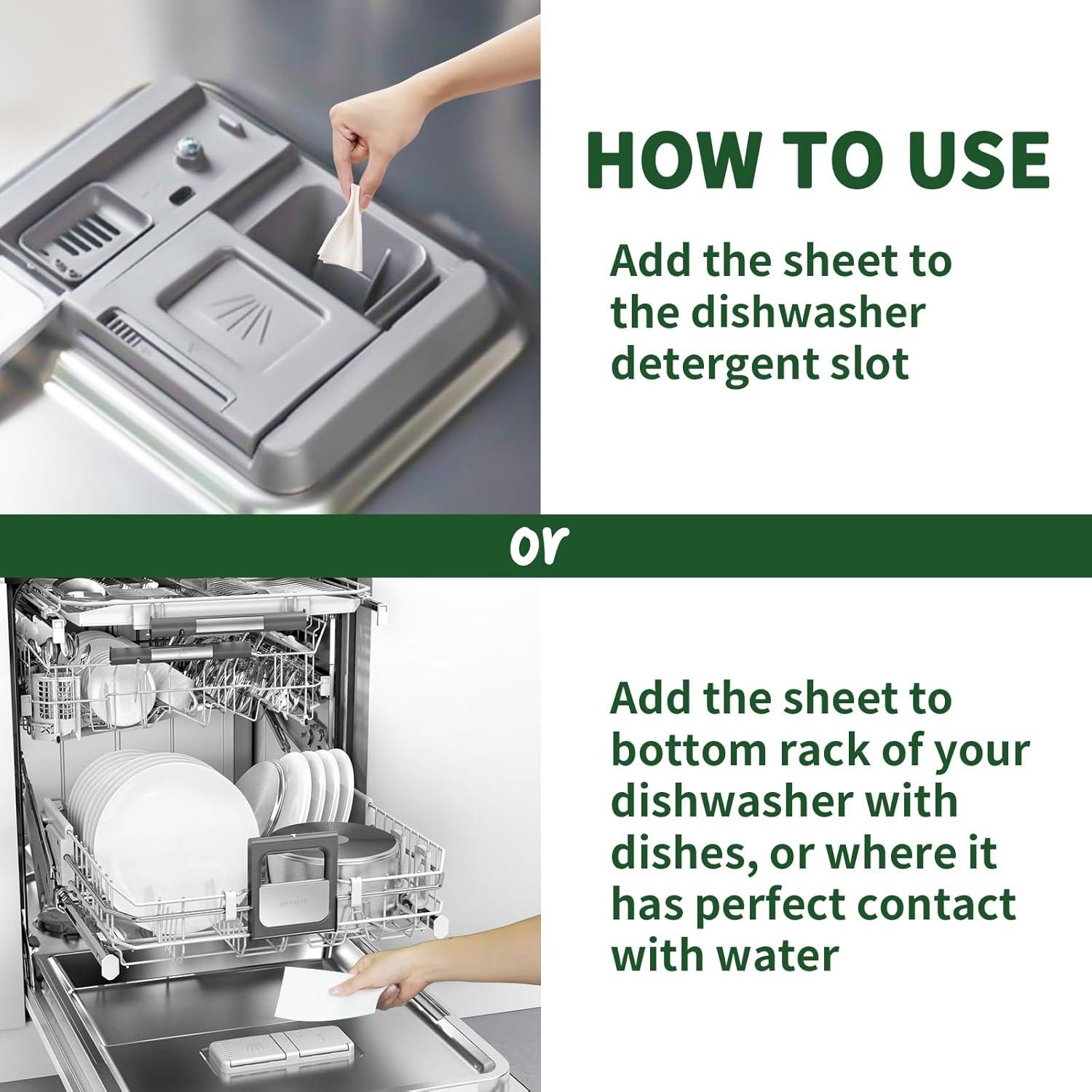 Hojas de detergente para lavavajillas YUCO 100 cargas Limón
