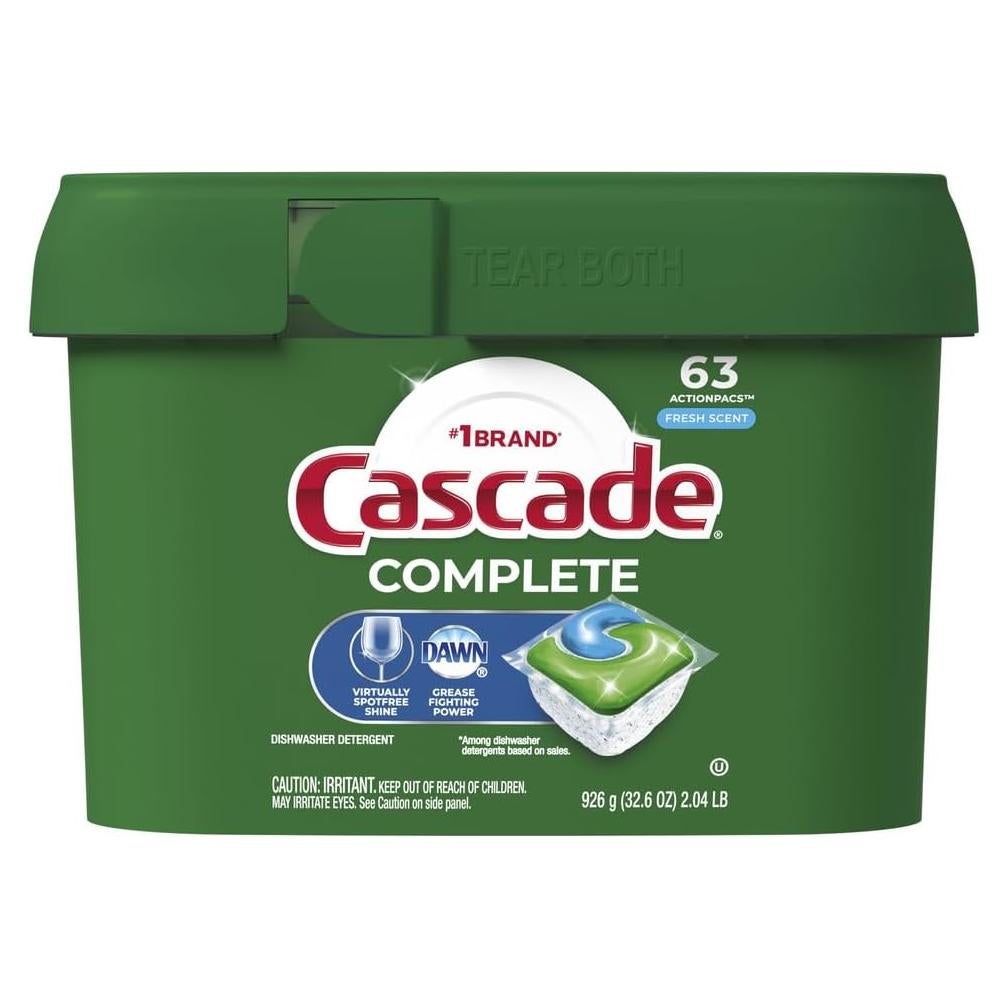 Cápsulas para Lavavajillas Cascade Complete 63 Unidades