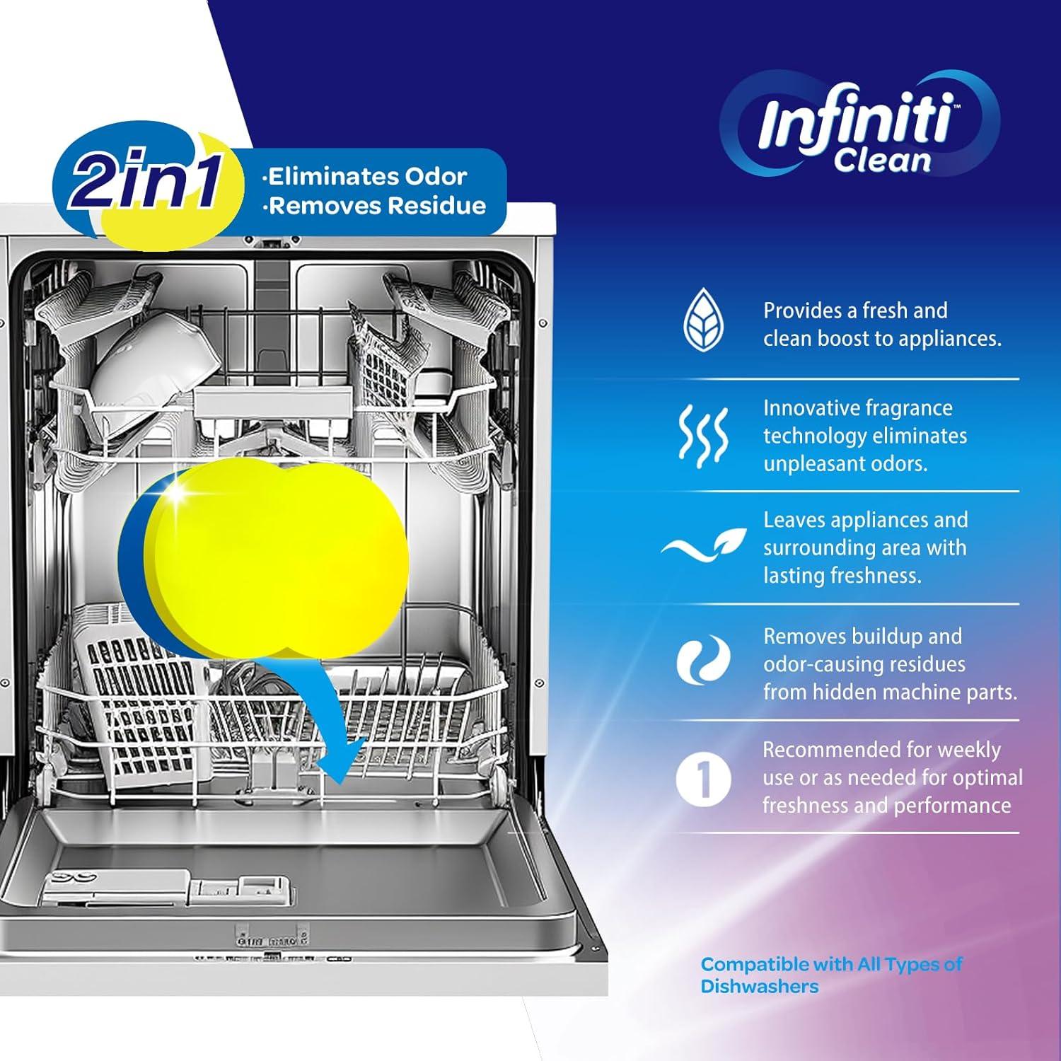 Tabletas Limpiadoras y Desodorantes Infiniti Clean 24 Unidades