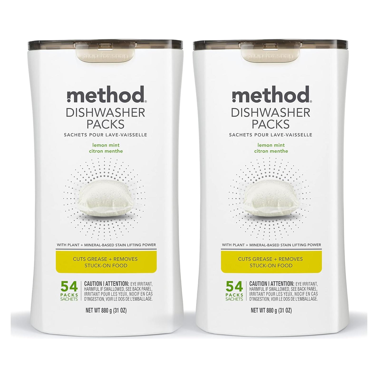 Detergente para Lavavajillas Method Menta Limón 10843536106092 - 1080g