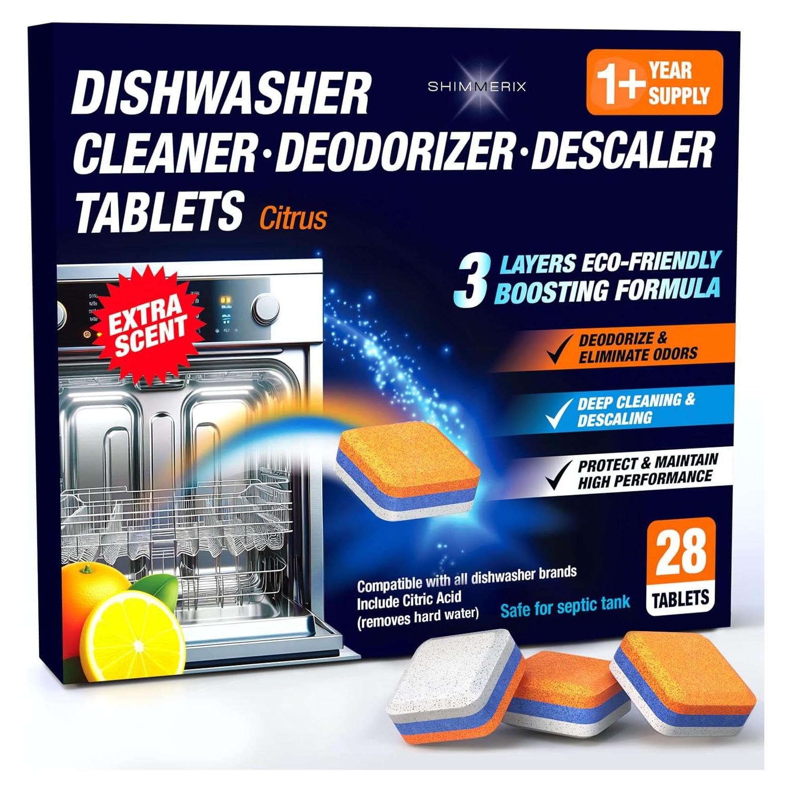 Tabletas Desinfectantes para Lavavajillas SHIMMERIX - 28 Unidades