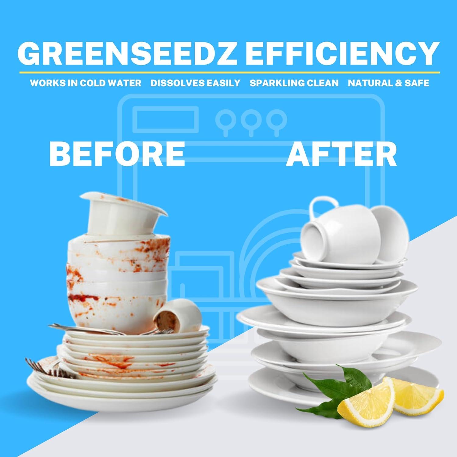 Bolsas de detergente para lavavajillas Greenseedz 64 unidades