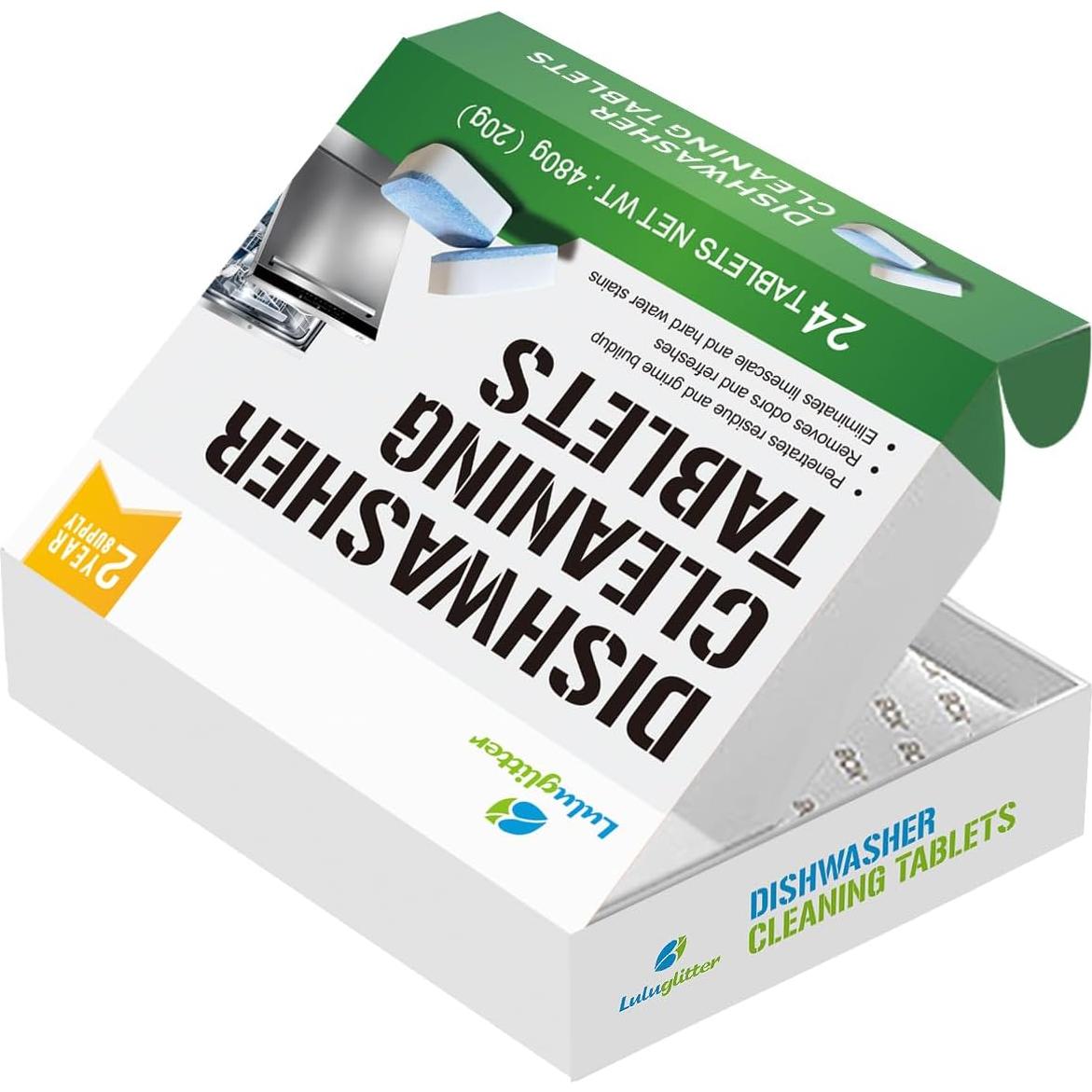 Tabletas de Lavavajillas Junjing 24 Unidades Limpieza Profunda