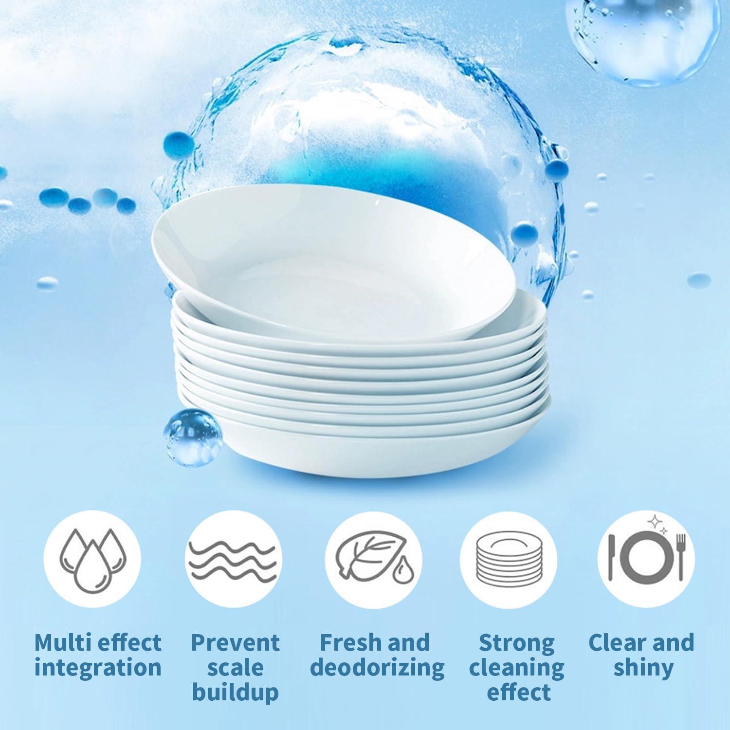 Tabletas de Lavavajillas Junjing 24 Unidades Limpieza Profunda