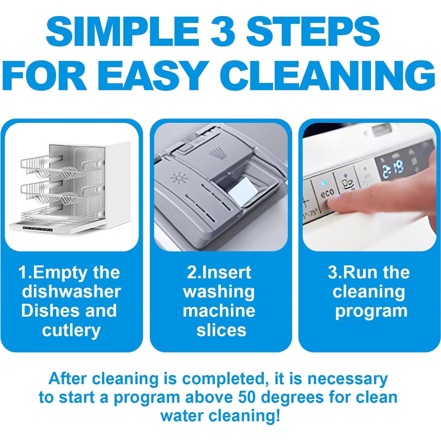 Tabletas de Lavavajillas Junjing 24 Unidades Limpieza Profunda