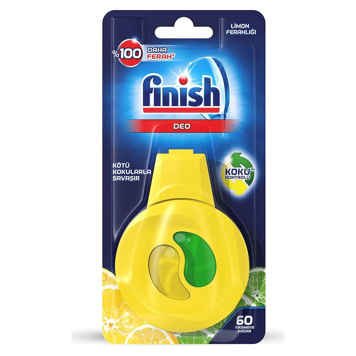 Ambientador para Lavavajillas Finish Limón 60 Lavados