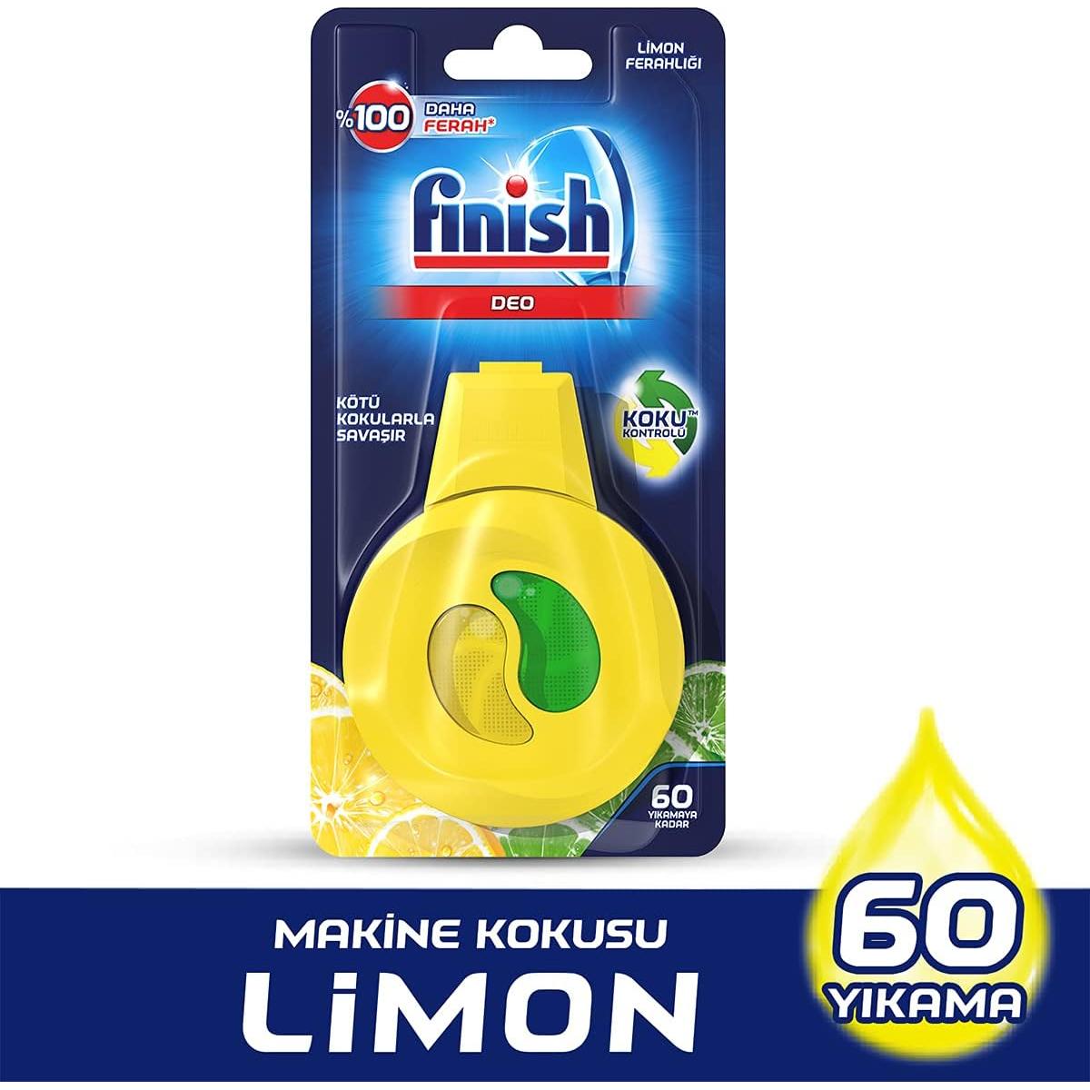Ambientador para Lavavajillas Finish Limón 60 Lavados