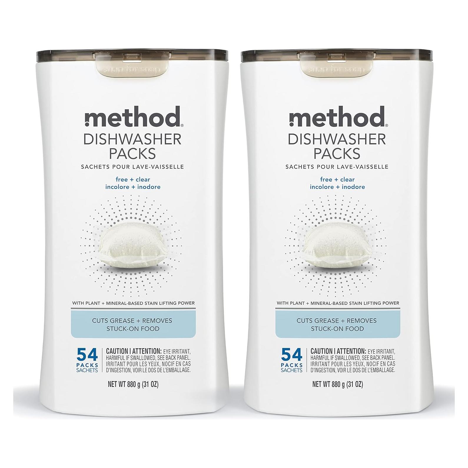 Detergente para Lavavajillas Method Sin Fragancia 10843536106078 1080g