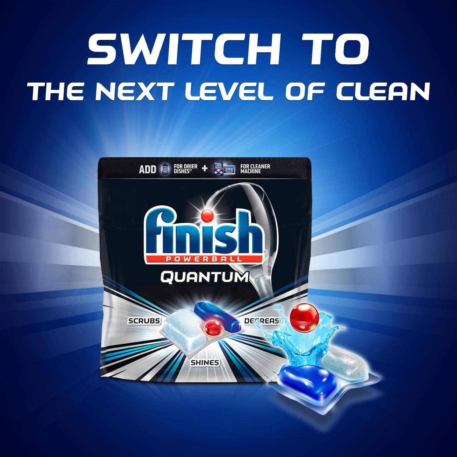 Finish Quantum 25 Tabletas + Enjuague Jet-Dry 250ml