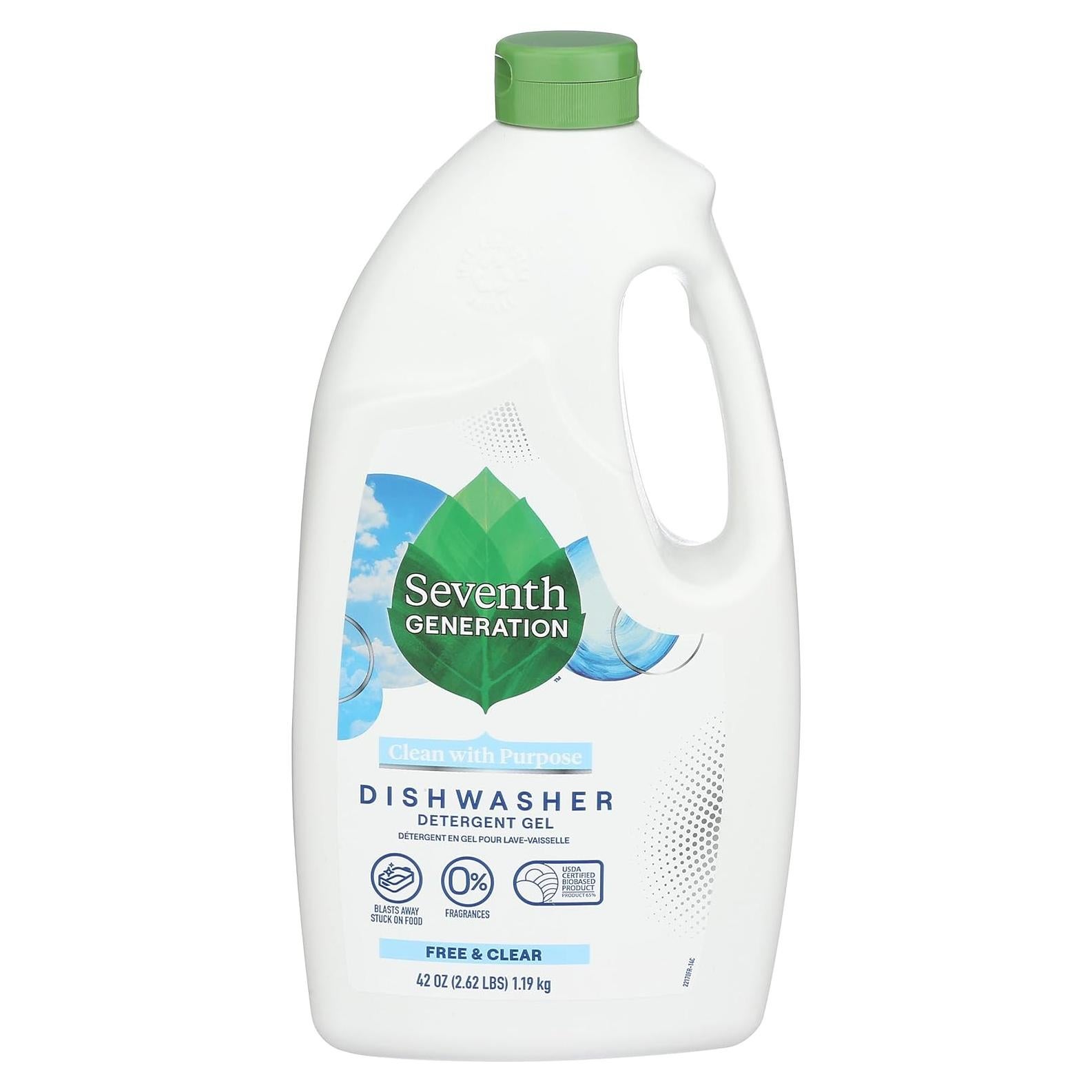 Gel para Lavavajillas Seventh Generation 1240ml Libre y Claro