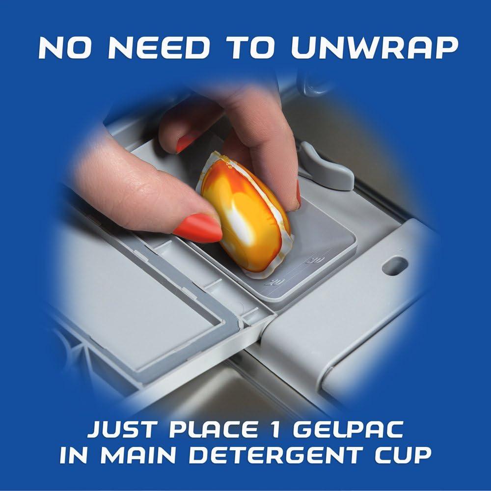 Finish Gelpacs Todo En 1 Naranja 32 Tabs - Detergente Lavavajillas