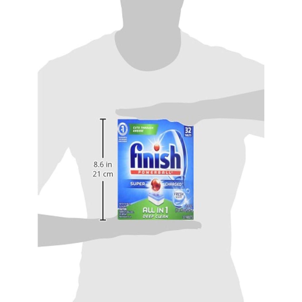 Finish Powerball - Detergente para Lavavajillas 32 Tabletas